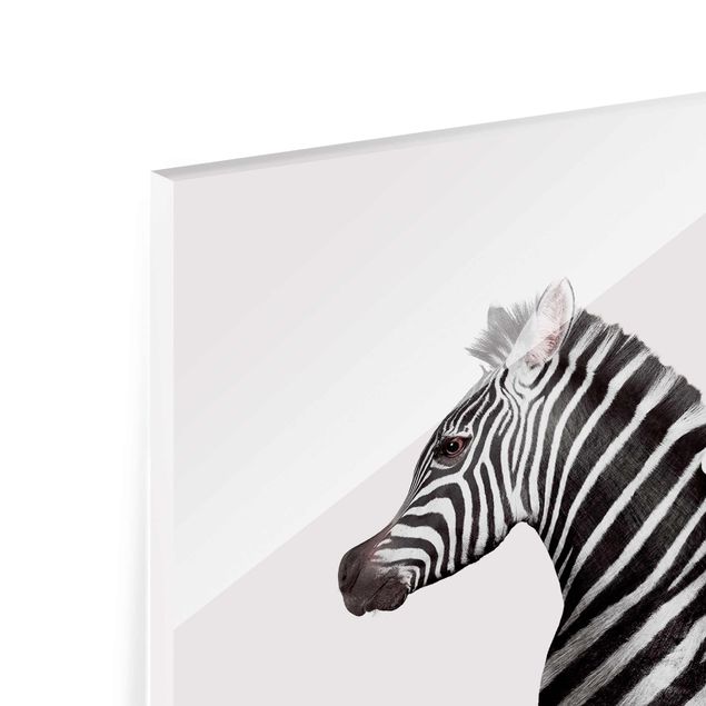 Quadros em vidro animais Seahorse With Zebra Stripes