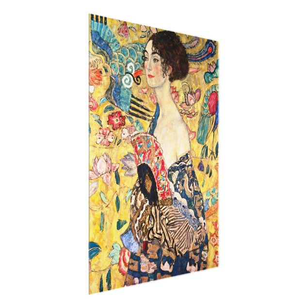 Quadros por movimento artístico Gustav Klimt - Lady With Fan
