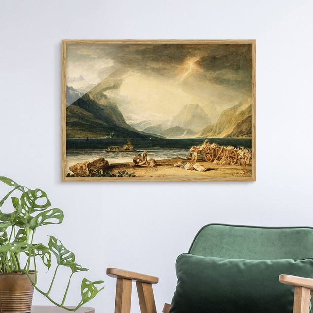 Quadros movimento artístico Romantismo William Turner - The Lake of Thun, Switzerland