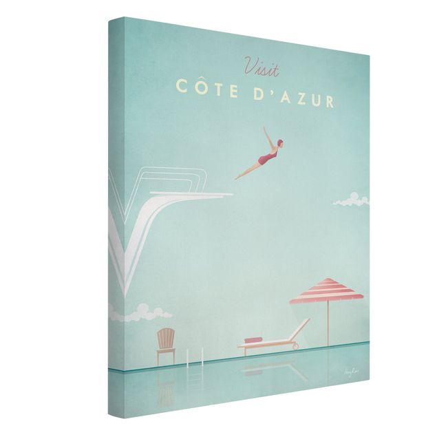 Quadros mar Travel Poster - Côte D'Azur