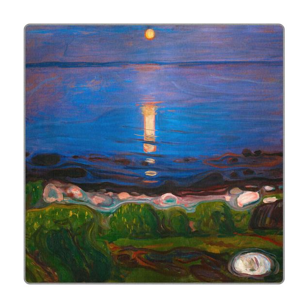 Tapetes naturais Edvard Munch - Summer Night By The Beach