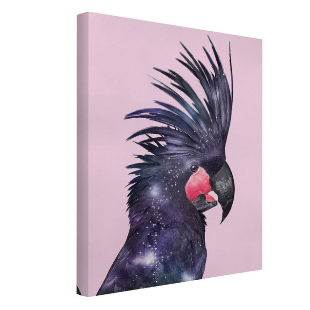 Telas decorativas réplicas de quadros famosos Cockatoo With Galaxy