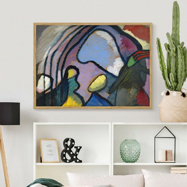 decoraçao para parede de cozinha Wassily Kandinsky - Study For Improvisation 10