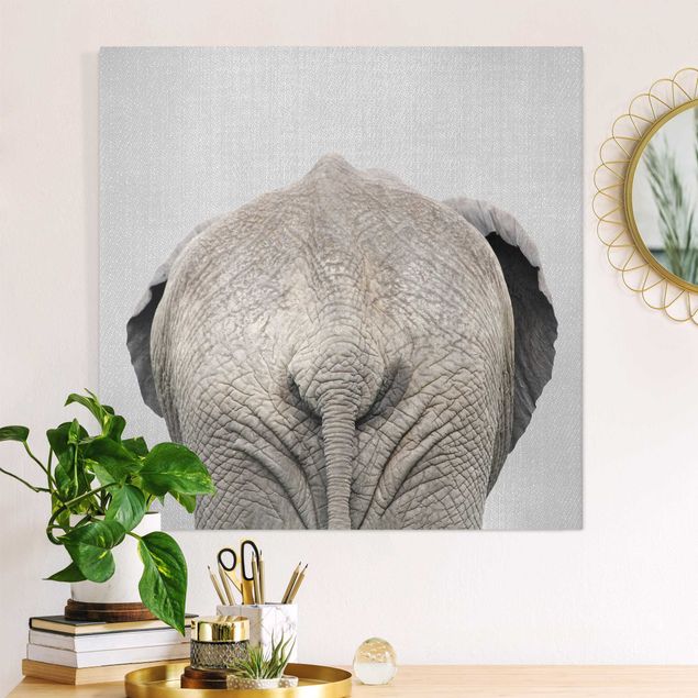 Telas decorativas elefantes Elephant From Behind