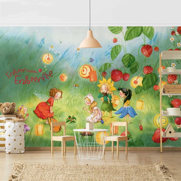 papel de parede moderno Little Strawberry Strawberry Fairy - Lanterns