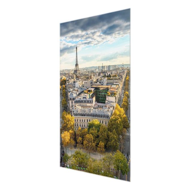 Quadros em vidro cidades e paisagens urbanas Nice day in Paris