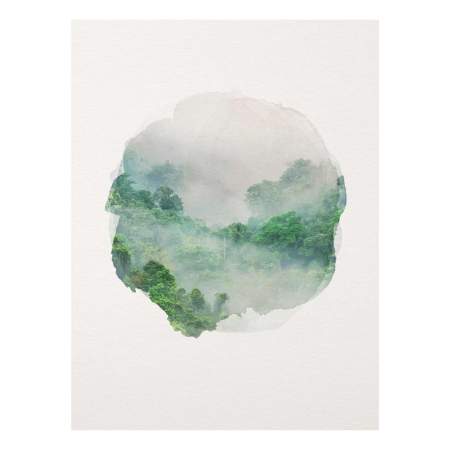 Quadros selva WaterColours - Jungle In The Mist