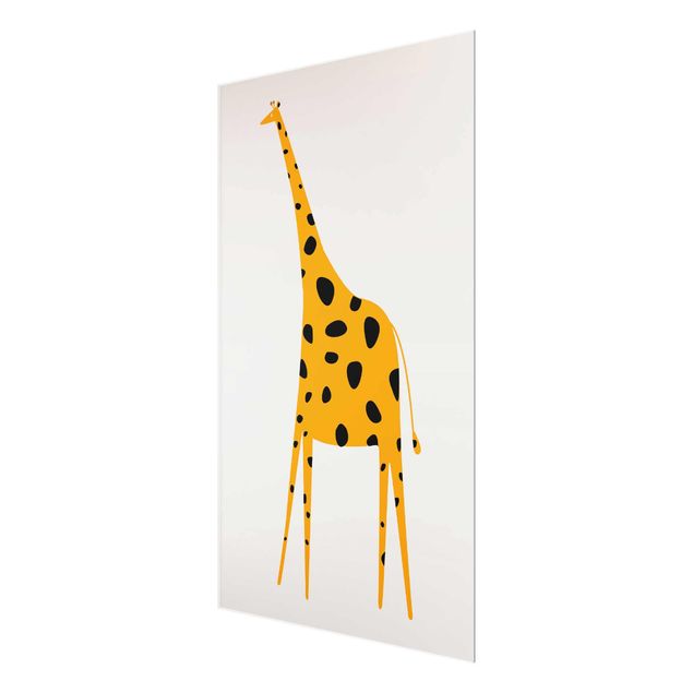 Quadros em amarelo Yellow Giraffe