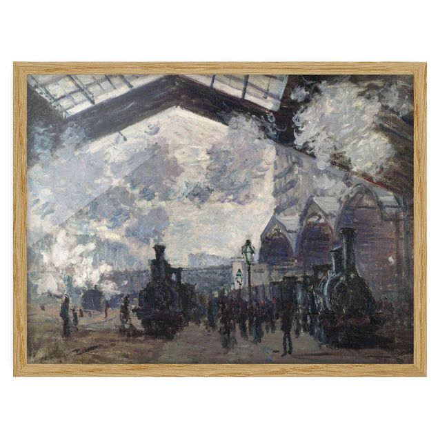 Quadros cidades Claude Monet - Gare Saint Lazare