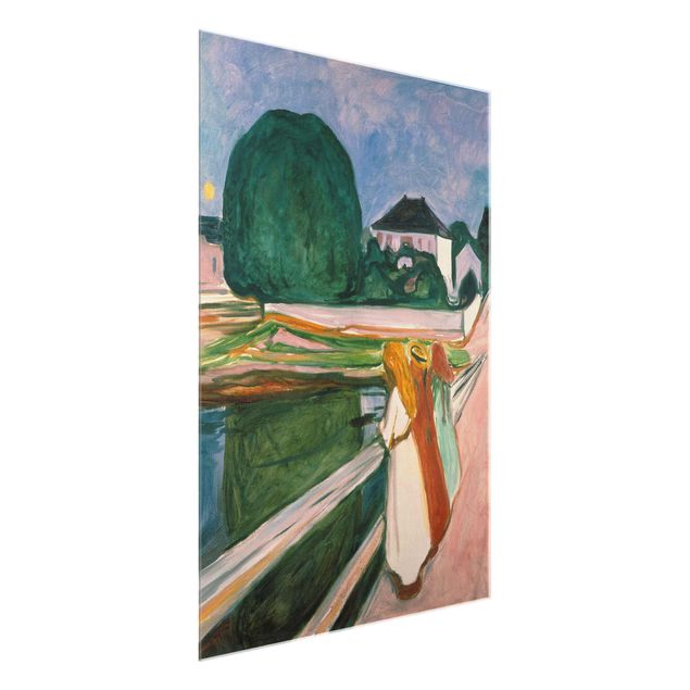 Quadros movimento artístico Pós-impressionismo Edvard Munch - White Night
