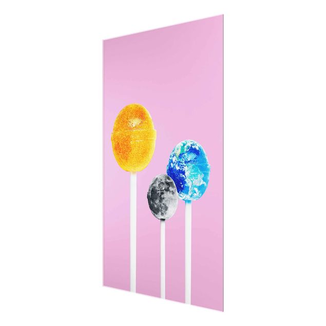 quadros para parede Lollipops With Planets