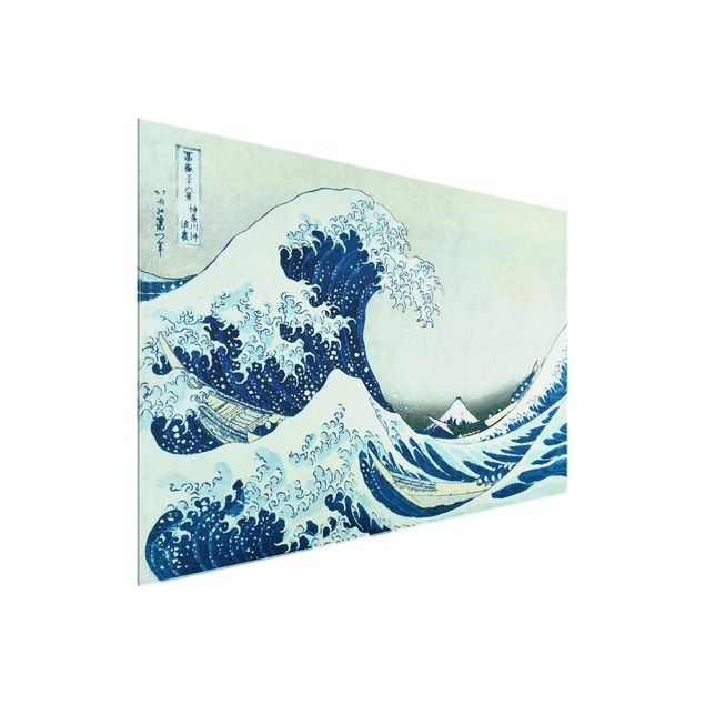 Quadros paisagens Katsushika Hokusai - The Great Wave At Kanagawa