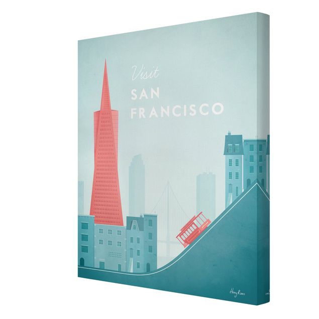 Quadros de Henry Rivers Travel Poster - San Francisco