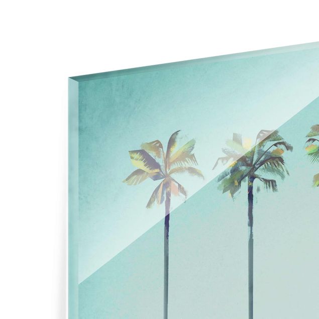 Quadros em vidro paisagens Travel Poster - Miami