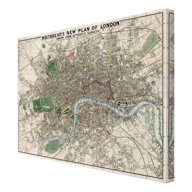 Telas decorativas mapas Vintage Map London