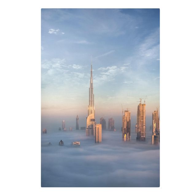 Telas decorativas cidades e paisagens urbanas Dubai Above The Clouds