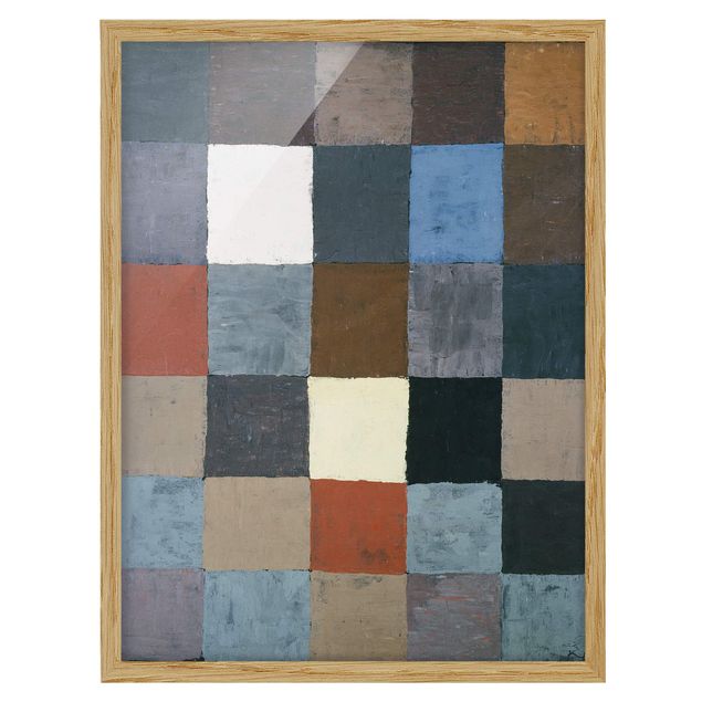 Quadros famosos Paul Klee - Color Chart (on Gray)