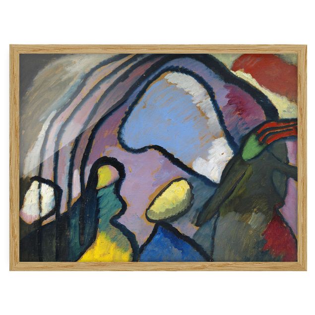 Quadros com moldura abstratos Wassily Kandinsky - Study For Improvisation 10