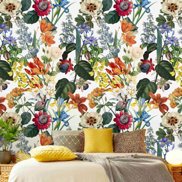 papel de parede moderno Colourful Magnificent Flowers