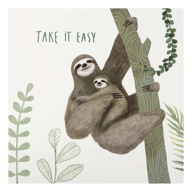 quadros para parede Sloth Sayings - Easy