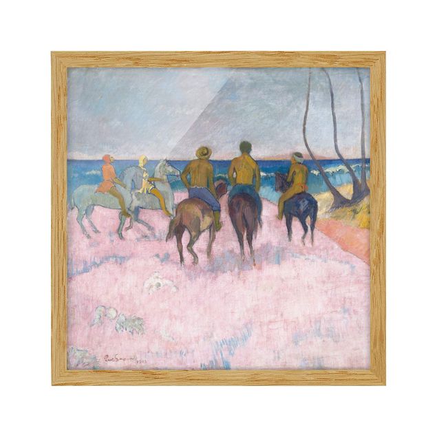 Quadros famosos Paul Gauguin - Riders On The Beach