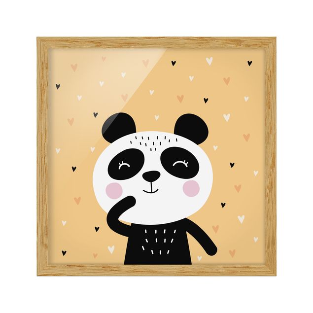 quadros modernos para quarto de casal The Happiest Panda