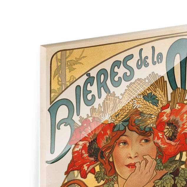 Quadros retratos Alfons Mucha - Poster For La Meuse Beer