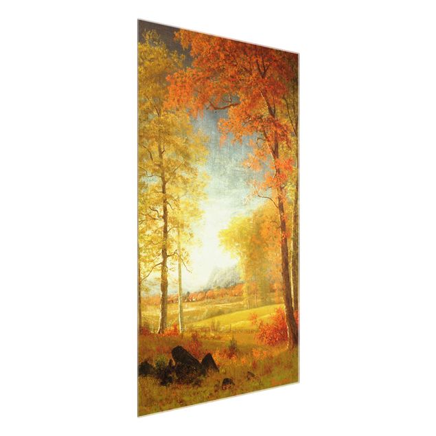 Quadros Nova Iorque Albert Bierstadt - Autumn In Oneida County, New York