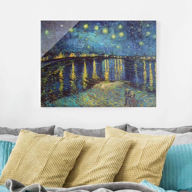 Quadros famosos Vincent Van Gogh - Starry Night Over The Rhone