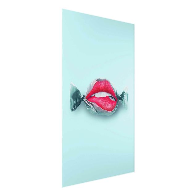 quadros modernos para quarto de casal Candy With Lips