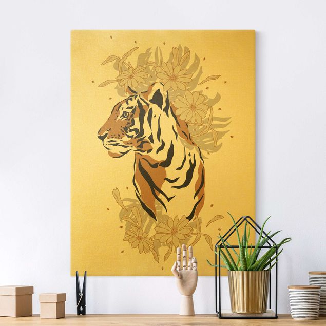 Telas decorativas tigres Safari Animals - Portrait Tiger