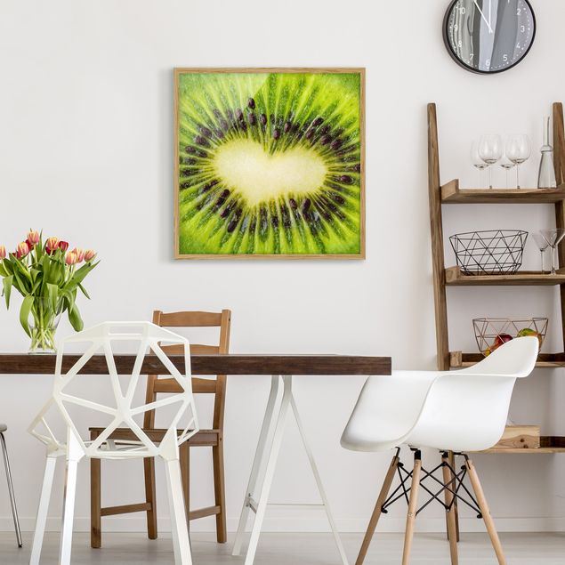 quadros modernos para quarto de casal Kiwi Heart