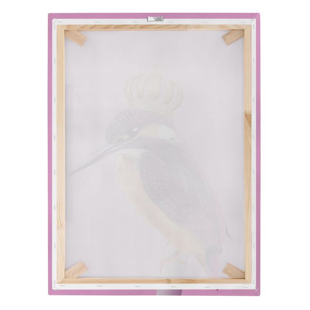 Quadros decorativos Pink Kingfisher With Crown