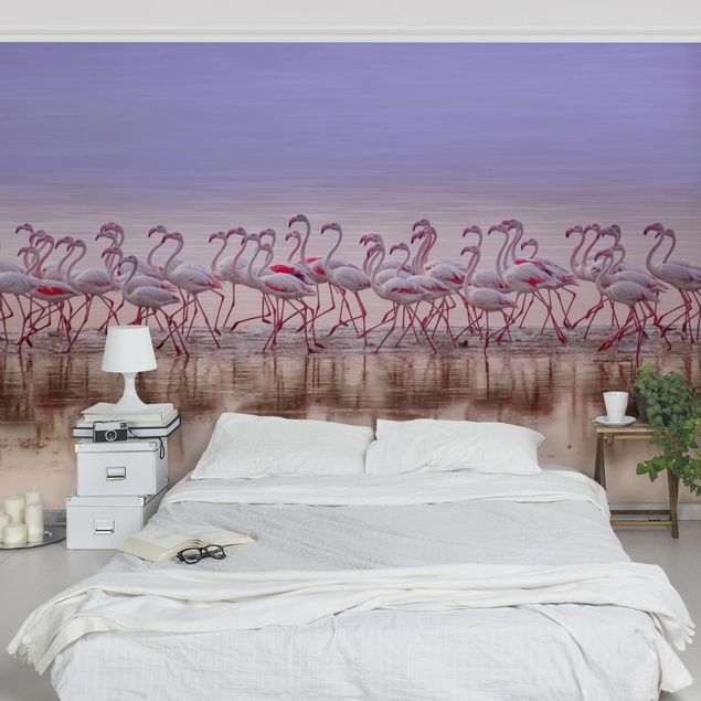Papel de parede flamingo Flamingo Party