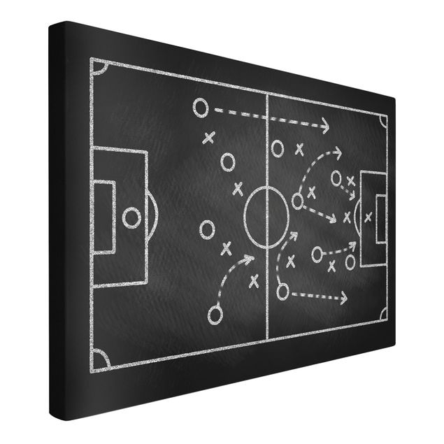 Quadros desporto Football Strategy On Blackboard