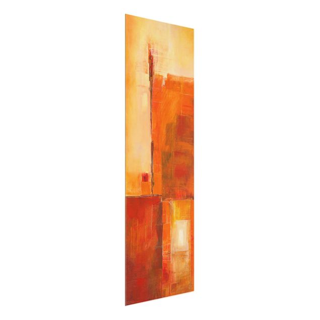 quadros abstratos modernos Petra Schüßler - Abstract Orange Brown
