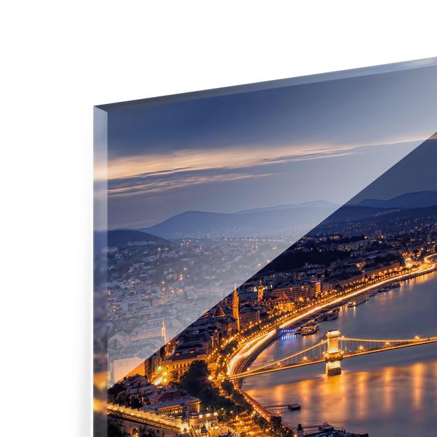 quadro de vidro View Of Budapest