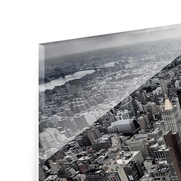 quadros em preto e branco View Over Manhattan