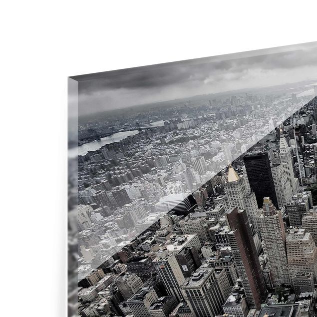 quadros em preto e branco View Over Manhattan