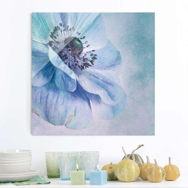 decoraçoes cozinha Flower In Turquoise