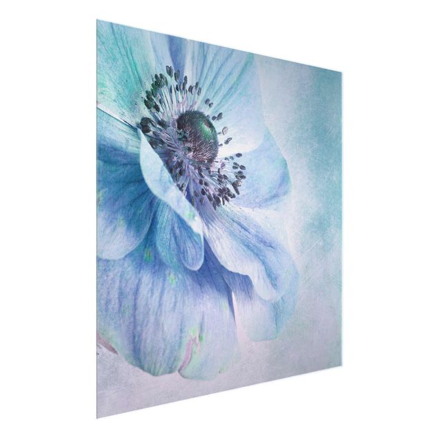 quadro com flores Flower In Turquoise