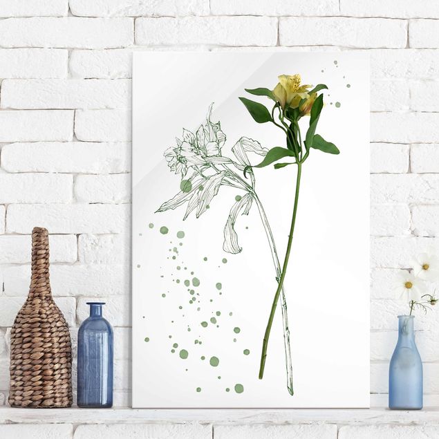 decoraçao cozinha Botanical Watercolour - Lily