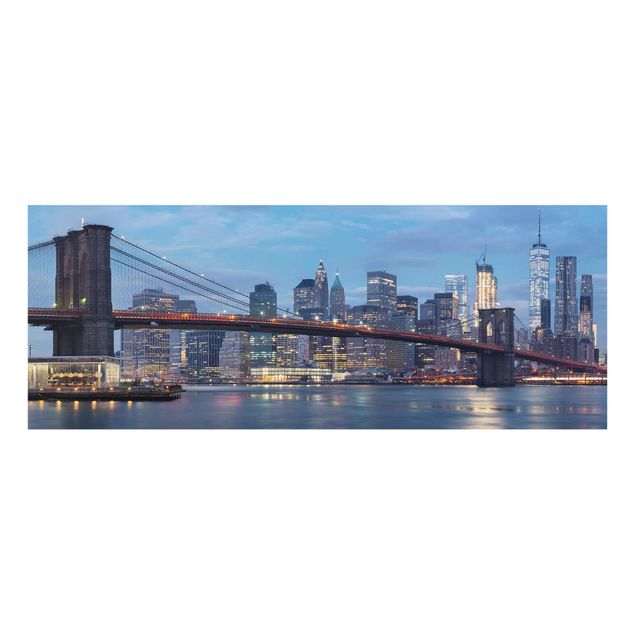 Quadros cidades Brooklyn Bridge Manhattan New York