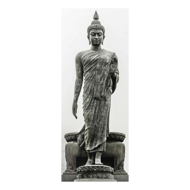 quadros preto e branco para decoração Buddha Statue