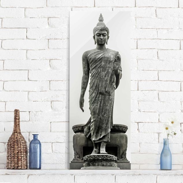 decoraçao para parede de cozinha Buddha Statue