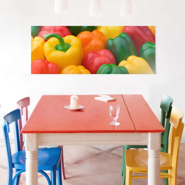 quadros decorativos para sala modernos Colourful Pepper Mix
