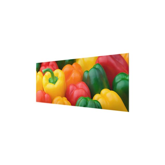quadro em vidro Colourful Pepper Mix
