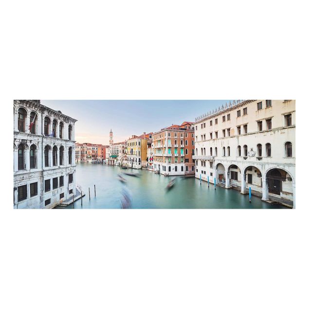 quadro em tons de azul Grand Canal View From The Rialto Bridge Venice