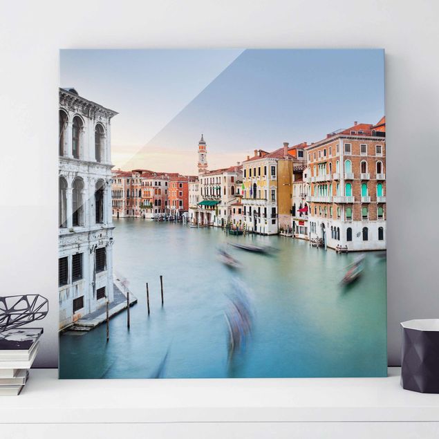 decoraçao para parede de cozinha Grand Canal View From The Rialto Bridge Venice