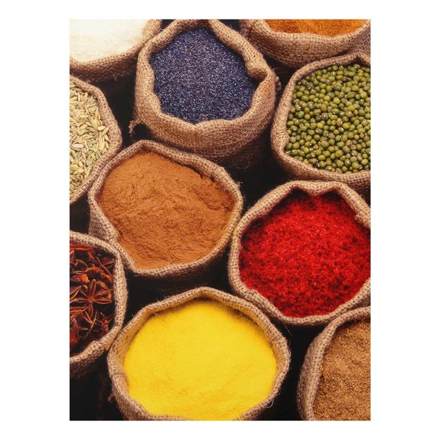 quadro de vidro Colourful Spices